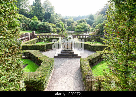 The house and lake and gardens at Biddulph Grange Stoke on Trent Staffordshire England UK Stock Photo