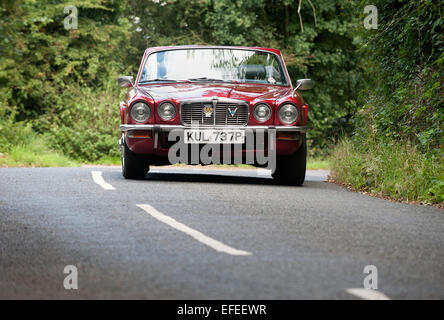 Jaguar XJ6 convertible, and aftermarket conversion Stock Photo