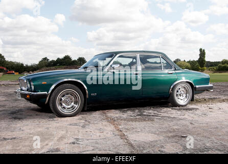 Jaguar XJ6 convertible, and aftermarket conversion Stock Photo