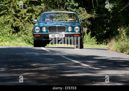 Jaguar XJ6 convertible, and aftermarket conversion Stock Photo