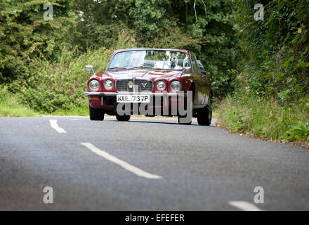 Jaguar XJ6 convertible, and aftermarket conversion Stock Photo