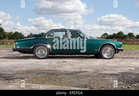 Jaguar XJ6 convertible, and aftermarket conversion Stock Photo