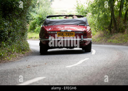 Jaguar XJ6 convertible, and aftermarket conversion Stock Photo