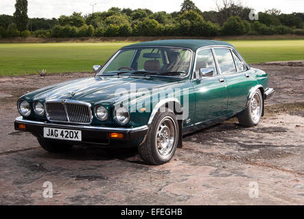 Jaguar XJ6 convertible, and aftermarket conversion Stock Photo