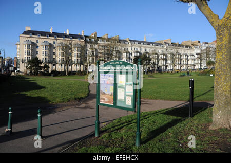 Hastings and St Leonards East Sussex UK - Warrior Square and Gardens Stock Photo