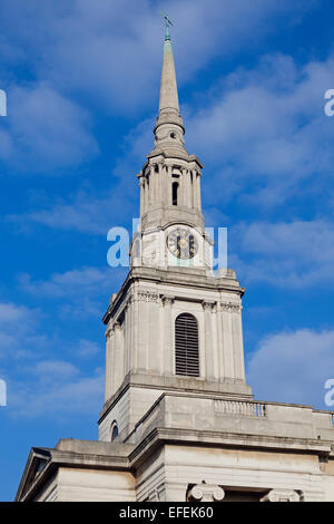 London, Tower Hamlets    The steeple of All Saints Poplar parish church Stock Photo