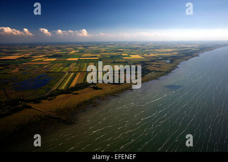 Aerial view looking inland from Deal Beach towards Admiralty Mews and ...