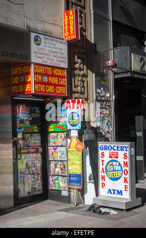 A wall of cigarettes in convenience store in New York Stock Photo - Alamy