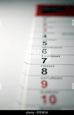 A calender showing the date of the forthcoming UK general election. Stock Photo