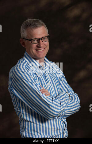 A portrait of Jeremy Vine at the Edinburgh International Book Festival 2012 in Charlotte Square Gardens  Pic by Pako Mera Stock Photo