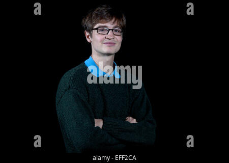 A portrait of Simon Rich at the Edinburgh International Book Festival in Charlotte Square Gardens  Pic by Pako Mera Stock Photo