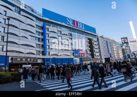 Ikebukuro station,Toshima-Ku,Tokyo,Japan Stock Photo