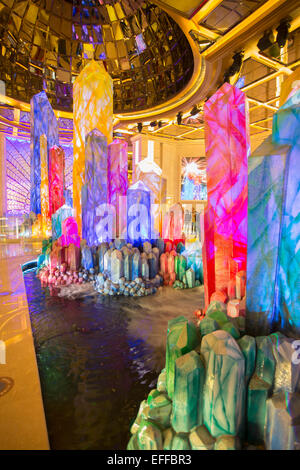 Crystal Lobby in Galaxy Hotel, Taipa, Macau, China Stock Photo