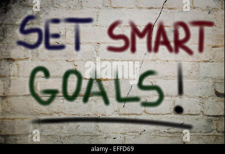 Set Smart Goals Concept Stock Photo