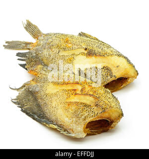 Deep fried 'Salid' fish, Snake Skin Gourami (Trichogaster pectoralis) Stock Photo