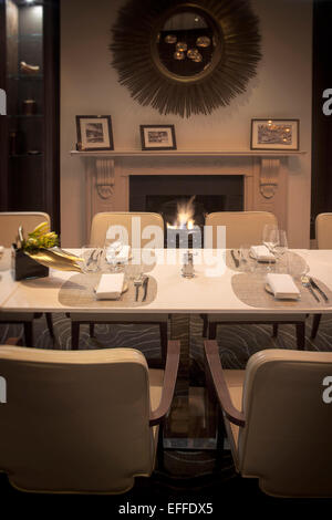 Private Dining Room at Sixty One Restaurant London Stock Photo