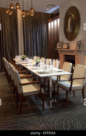 Private Dining Room at Sixty One Restaurant London Stock Photo