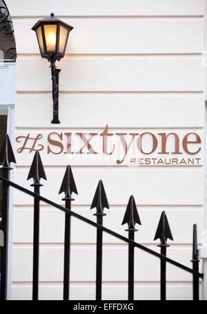 Sixty One Restaurant London Stock Photo