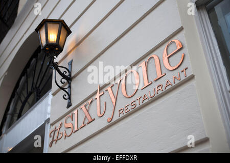 Sixty One Restaurant London Stock Photo