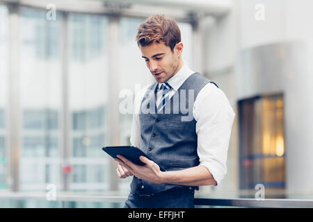 Portrait of a businessman working Stock Photo