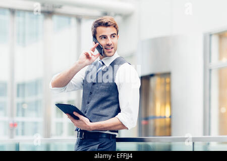 Portrait of a businessman working Stock Photo
