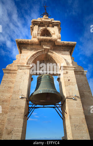 The Miguelete Bell Tower above Valencia Cathedral Spain Stock Photo