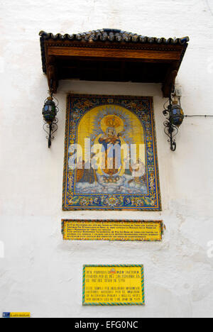 Wall art, ceramic tiles, Seville, Spain Stock Photo