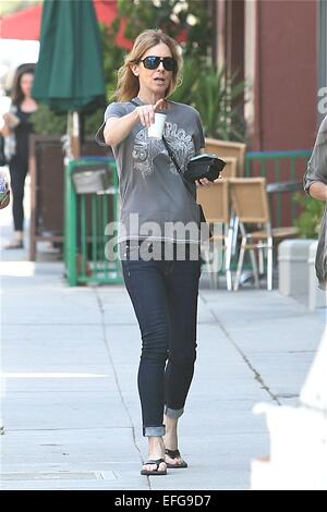 Kathryn Bigelow, director of 'The Hurt Locker,' spotted out on a walk in Beverly Hills  Featuring: Kathryn Bigelow Where: Los Angeles, California, United States When: 01 Aug 2014 Stock Photo