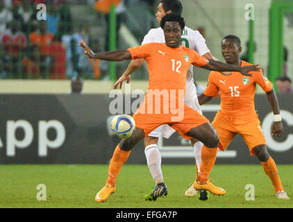 Equitorial Guinea. 01st Feb, 2015. African Cup of Nationsl football tournament. Quarterfinal match between Ivory Coast versus Algeria. Wilfried Guemiand Bony (CIV) Credit:  Action Plus Sports/Alamy Live News Stock Photo