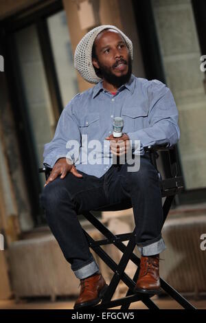 Ziggy Marley discusses his current tour and new album 'Fly Rasta' during AOL's Build Speaker Series at AOL Headquarters  Featuring: Ziggy Marley Where: New York, New York, United States When: 01 Aug 2014 Stock Photo