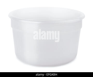 Open Plastic Container On White Background Stock Photo - Alamy