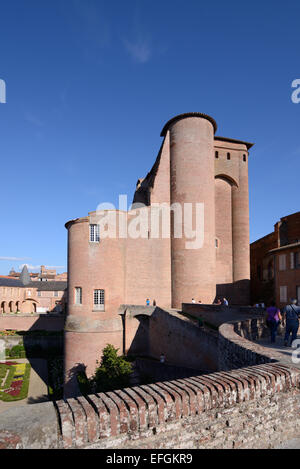 Palais de la Berbie Palace or Bishops Palace now the Toulouse-Lautrec Museum Albi Tarn France Stock Photo