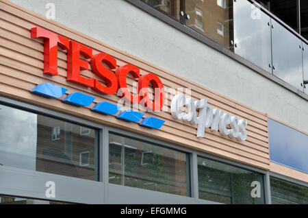 Tesco Express Supermarket, London, UK. Stock Photo