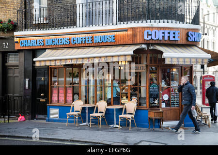 Charles Dickens Coffee House on Wellington Street in Covent Garden - London UK Stock Photo