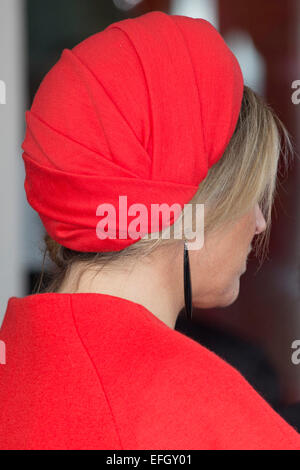 Queen Maxima of The Netherlands attends the presentation of the 'Kind Centraal' (Child Central) award from foundation 'het vergeten kind' (Forgotten Child) during the week of The Forgotten Child Foundation in Goirle, The Netherlands, 3 February 2015. The award is annual rewarded to an shelter, initiative, group or person with an extraordinary commitment to forgotten children. Photo: Patrick van Katwijk / NETHERLANDS OUT POINT DE VUE OUT - NO WIRE SERVICE - Stock Photo