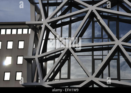 Modern buildings exterior abstract facade architectural detail. Stock Photo