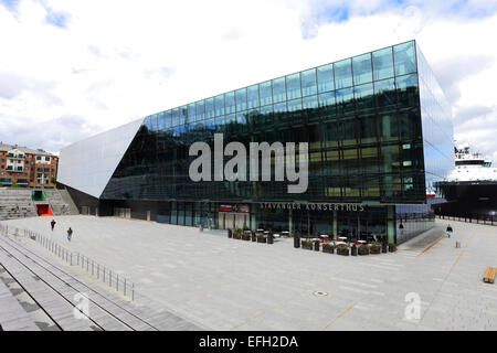 The New Concert Hall building, Stavanger town, Western Fjords, Norway, Scandinavia, Europe. Stock Photo