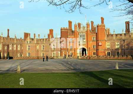 Henry VIII Tudor Palace at Hampton Court, celebrates 500th anniversary in 2015 , London England UK. Stock Photo