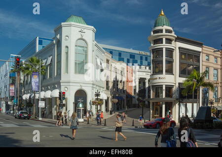 VIA RODEO SHOPPING MALL RODEO DRIVE BEVERLY HILLS LOS ANGELES CALIFORNIA USA Stock Photo