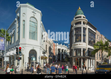 VIA RODEO SHOPPING MALL RODEO DRIVE BEVERLY HILLS LOS ANGELES CALIFORNIA USA Stock Photo