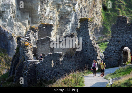 Tintagel Castle, Cornwall Stock Photo