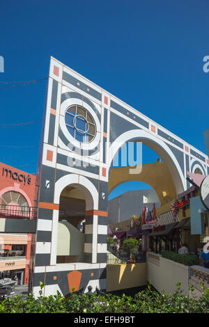 HORTON PLAZA SHOPPING MALL DOWNTOWN SAN DIEGO CALIFORNIA USA Stock Photo