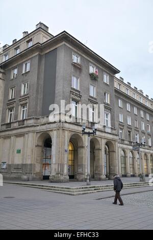 Communist Era Architecture, Nowa Huta, Krakow, Poland, Europe Stock Photo