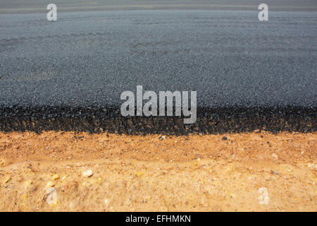 New asphalt new road Stock Photo