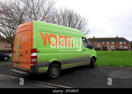 Yodel delivery van, Britain, UK Stock Photo