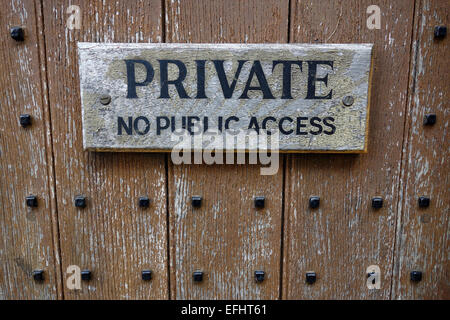 Private, No Public Access sign, Britain, UK Stock Photo