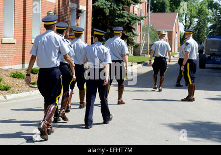 Royal Canadian Mounted Police Depot, Cadets, RCMP training academy in Regina, Saskatchewan, Canada Stock Photo