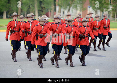 Mounties, Royal Canadian Mounted Police Depot, RCMP training academy in Regina, Saskatchewan, Canada Stock Photo