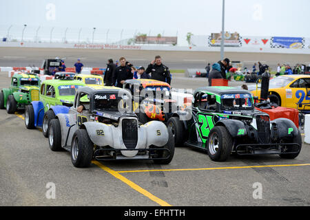 Auto Clearing Motor Speedway racing circuit in Saskatoon, Saskatchewan, Canada. Stock Photo