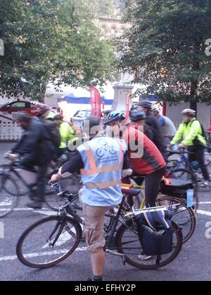 #space4cycling ride Monday 30th Sept 6.30pm, Manchester, UK Stock Photo